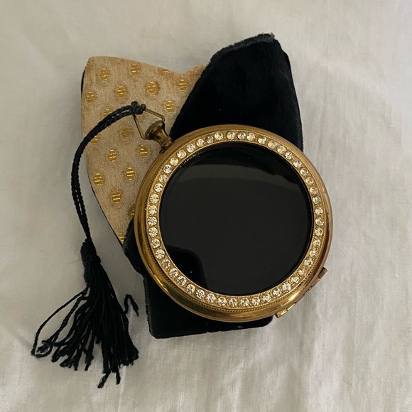 Vintage 1940s Zell Fifth Avenue Powder Compact with Original Case - Picture 1 of 14